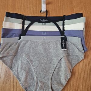 GAP Gray and Blue Panties Soft Cotton-Blend Intimates